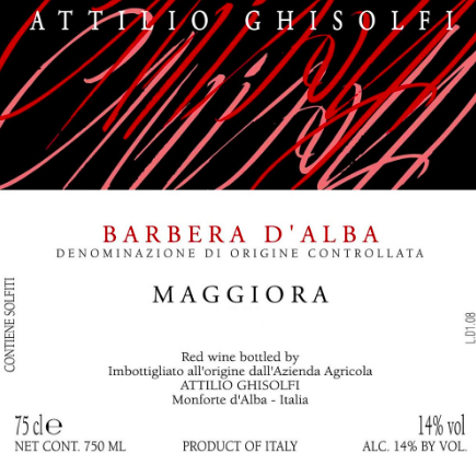 Attilio Ghisolfi Barbera D'Alba Maggiora 2016 DOC
